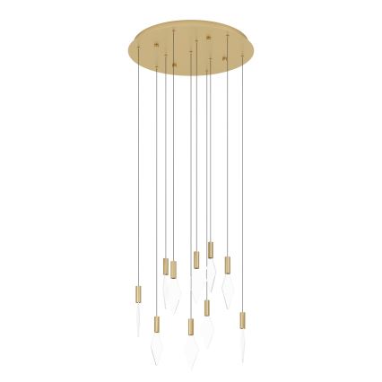 Eglo - Dimbare LED hanglamp aan een koord 10xLED/3W/230V 3000K diameter 58 cm goud