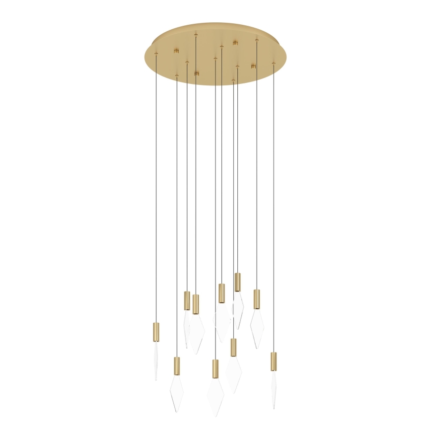 Eglo - Dimbare LED hanglamp aan een koord 10xLED/3W/230V 3000K diameter 58 cm goud
