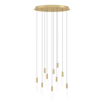 Eglo - Dimbare LED hanglamp aan een koord 10xLED/3W/230V 3000K diameter 58 cm goud