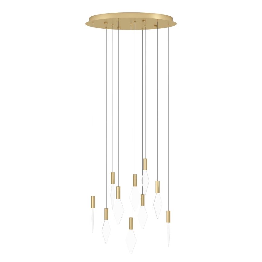 Eglo - Dimbare LED hanglamp aan een koord 10xLED/3W/230V 3000K diameter 58 cm goud