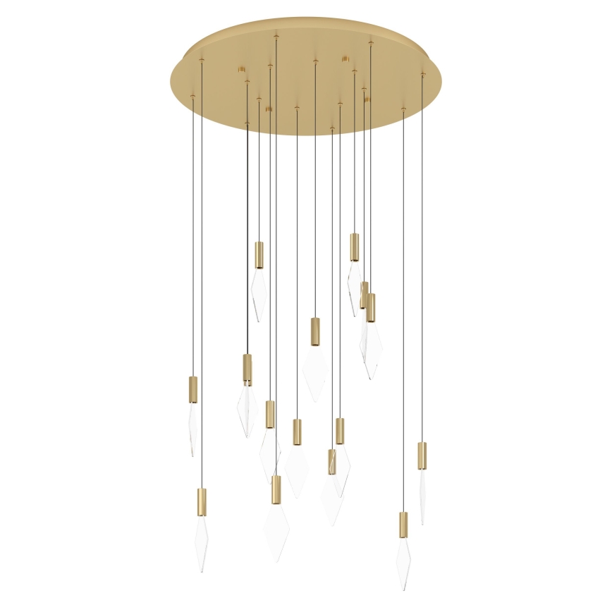 Eglo - Dimbare LED hanglamp aan een koord 16xLED/3,3W/230V 3000K diameter 78 cm goud