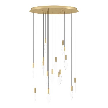 Eglo - Dimbare LED hanglamp aan een koord 16xLED/3,3W/230V 3000K diameter 78 cm goud