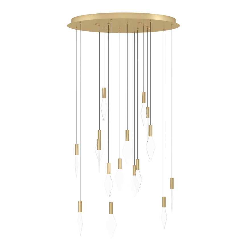 Eglo - Dimbare LED hanglamp aan een koord 16xLED/3,3W/230V 3000K diameter 78 cm goud