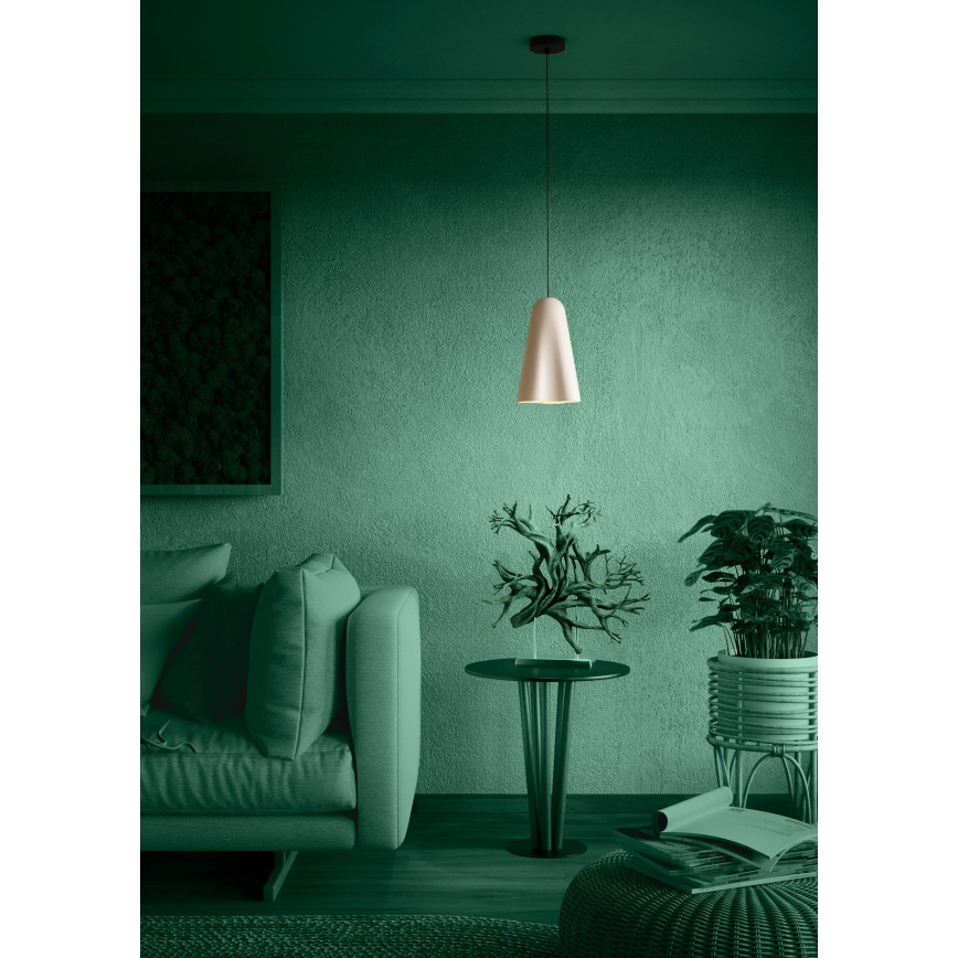 Eglo - Hanglamp aan een koord 1xE27/40W/230V beige