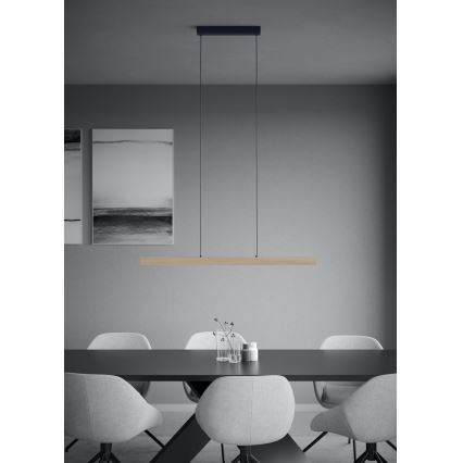 Eglo - Dimbare LED hanglamp aan een koord LED/21W/230V 3000K bruin