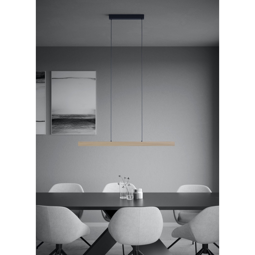 Eglo - Dimbare LED hanglamp aan een koord LED/21W/230V 3000K bruin
