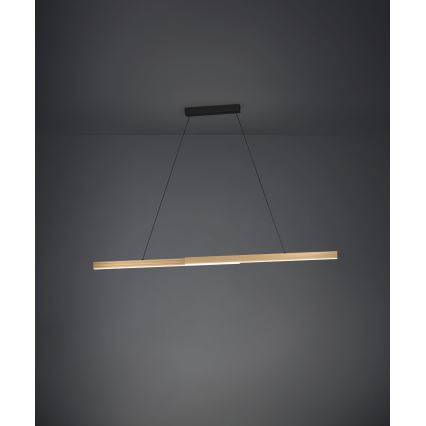 Eglo - Dimbare LED hanglamp aan een koord LED/21W/230V 3000K bruin