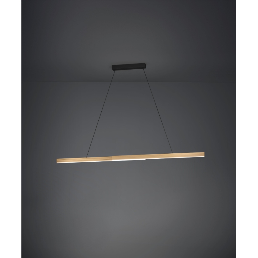Eglo - Dimbare LED hanglamp aan een koord LED/21W/230V 3000K bruin