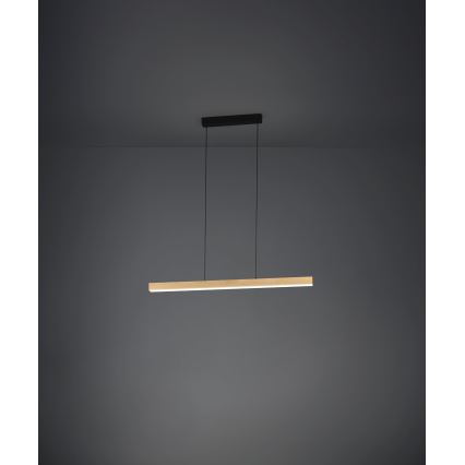 Eglo - Dimbare LED hanglamp aan een koord LED/21W/230V 3000K bruin