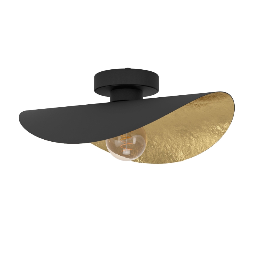 Eglo - Plafondlamp 1xE27/40W/230V zwart/goud