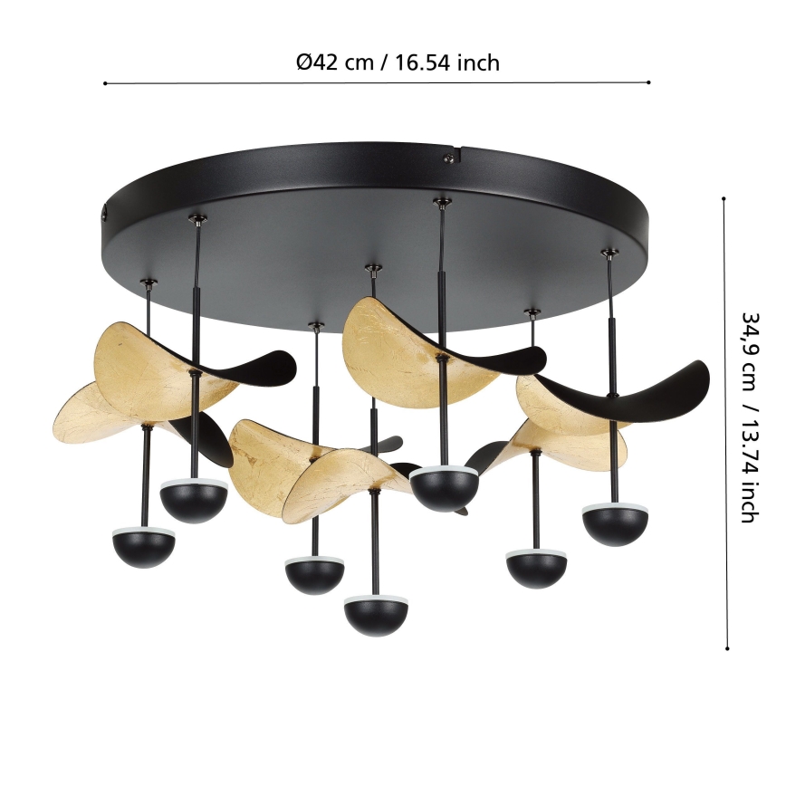 Eglo - Dimbare LED Plafondlamp 7xLED/2,3W/230V 3000K