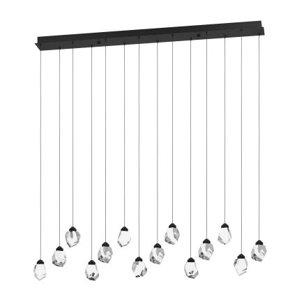 Eglo - Dimbare LED hanglamp aan een koord 14xLED/3W/230V 3000K zwart/doorzichtig