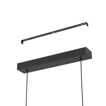 Eglo - Dimbare LED hanglamp aan een koord LED/46W/230V 2700-6500K zwart/goud + afstandsbediening
