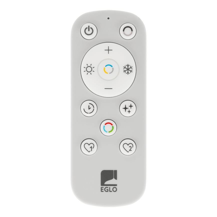 Eglo - Dimbare LED hanglamp aan een koord LED/46W/230V 2700-6500K zwart/goud + afstandsbediening