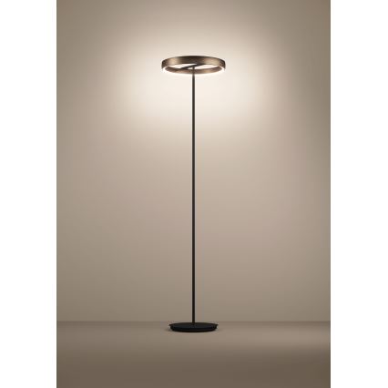 Eglo - dimbare LED staande lamp met bewegingssensor 2xLED/19W/230V 2200-6500K bruin