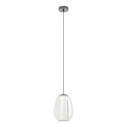 Eglo - dimbare LED-pendellamp aan kabel LED/7W/230V + LED/1,6W 2200-6500K glanzend chroom