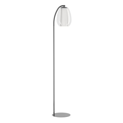 Eglo - Dimbare LED-vloerlamp LED/7W/230V + LED/1,6W glanzend chroom