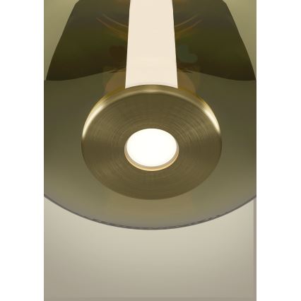 Eglo - LED-dimbare hanglamp aan kabel LED/6W/230V + LED/1,6W 2200-6500K Ø25 cm goudkleurig