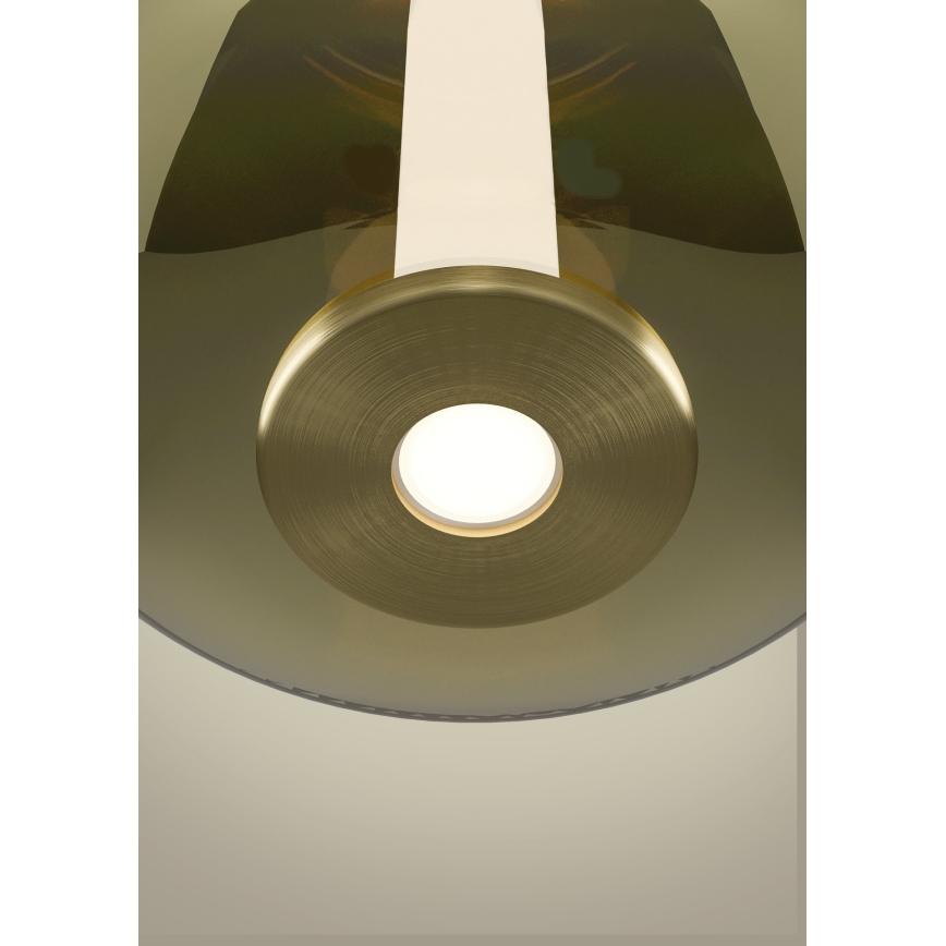 Eglo - LED-dimbare hanglamp aan kabel LED/6W/230V + LED/1,6W 2200-6500K Ø25 cm goudkleurig