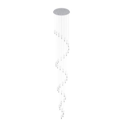Eglo - LED-hanglamp aan kabel 40xLED/2,1W/230V 2200/3000/4000K glanzend chroom