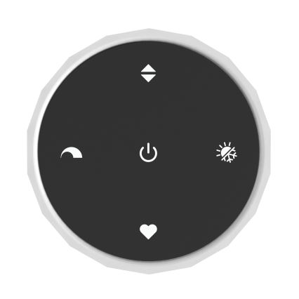 Eglo - LED-dimbare hanglamp aan kabel 5xLED/5,8W/230V 2200-6500K zwart/beige/gerookt + afstandsbediening