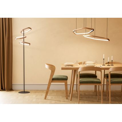 Eglo - Dimbare LED-hanglamp met kabel LED/30W/230V goudkleurig + afstandsbediening