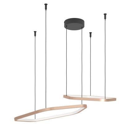 Eglo - Dimbare LED-pendellamp met kabel LED/30W/230V 2200-6500K messing + afstandsbediening