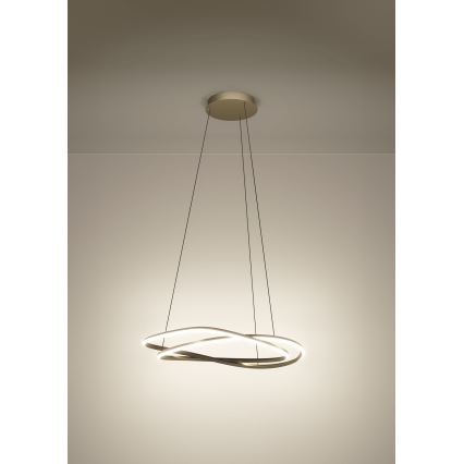 Eglo - LED-dimbare hanglamp aan kabel LED/60W/230V 2200-6500K goud + afstandsbediening