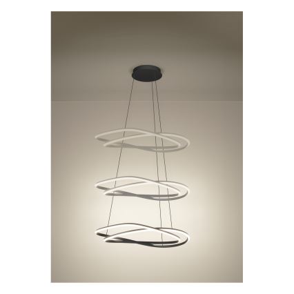 Eglo - Dimbare LED-hanglamp aan kabel LED/60W/230V 2200-6500K grijs + afstandsbediening