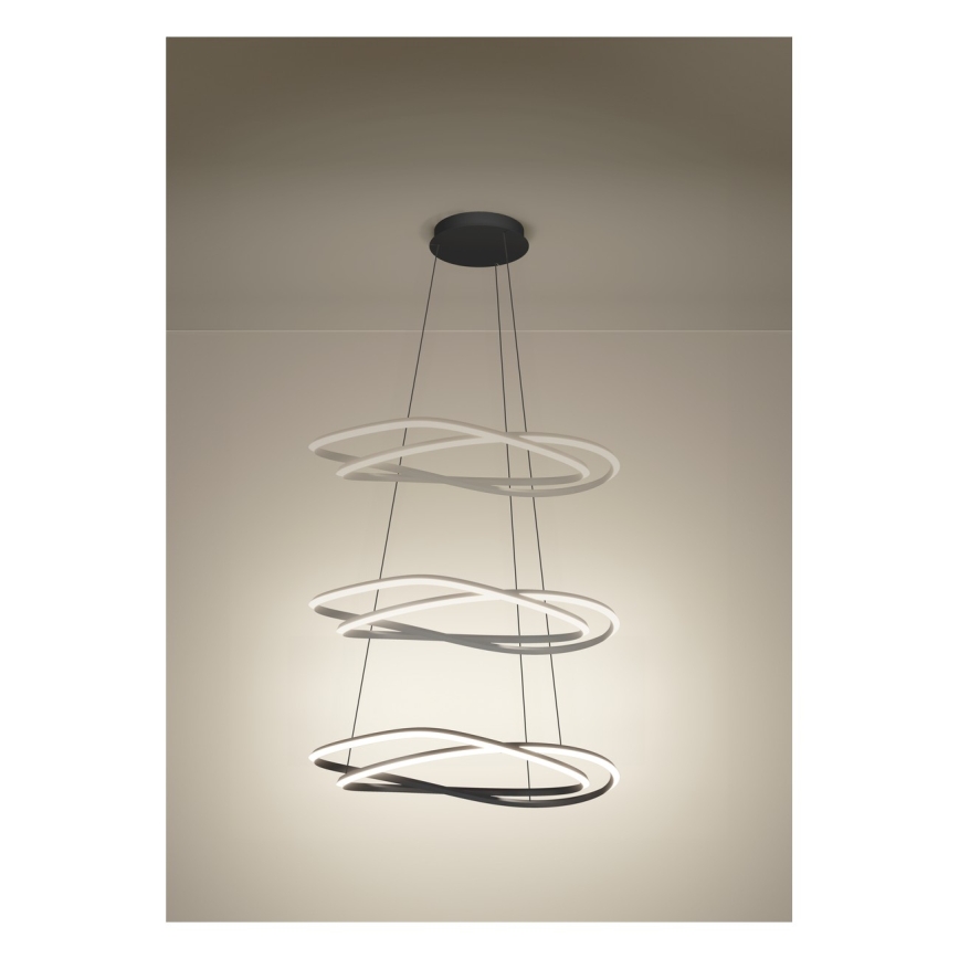 Eglo - Dimbare LED-hanglamp aan kabel LED/60W/230V 2200-6500K grijs + afstandsbediening