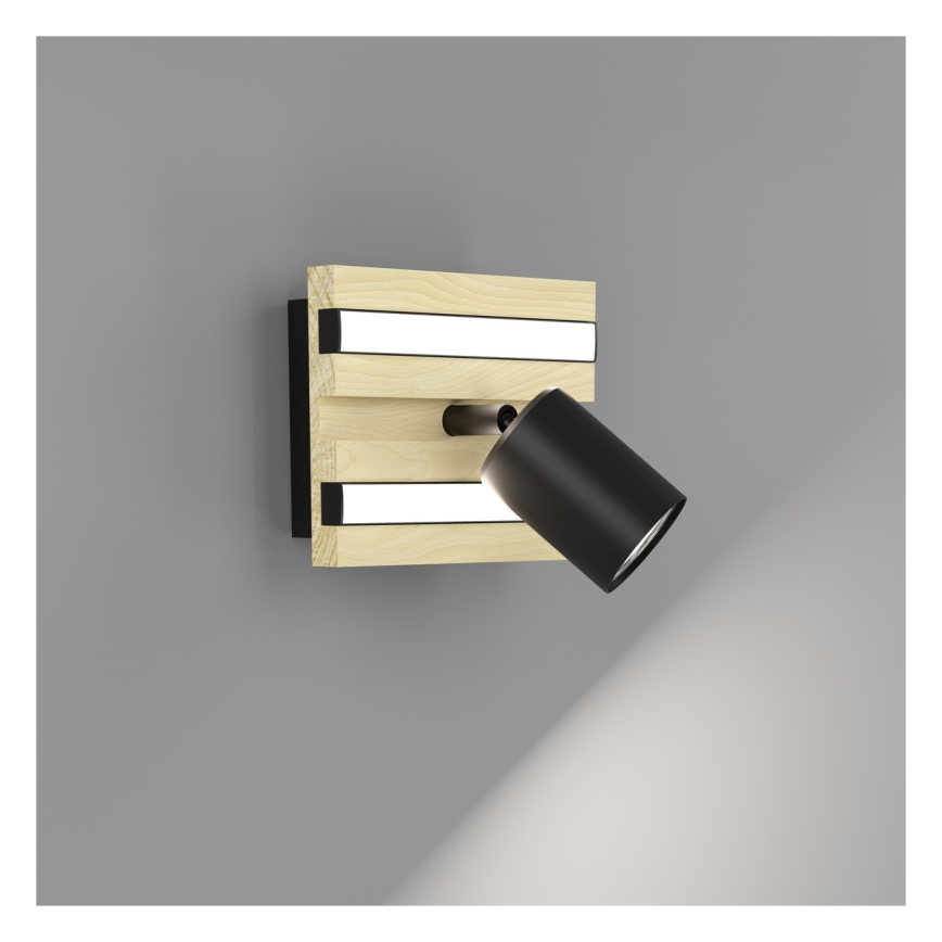 Eglo - LED-wandspot LED/2,2W/230V + 2xLED/1,2W + 2xLED/2W beige/zwart