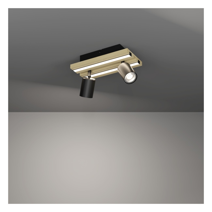 Eglo - LED-plafondspot 2xLED/2,2W/230V + 2xLED/1,2W + 2xLED/2W beige/zwart