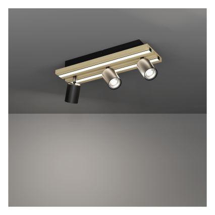 Eglo - LED-spotarmatuur 3xLED/2,2W/230V + 2xLED/1,2W + 2xLED/2W beige/zwart