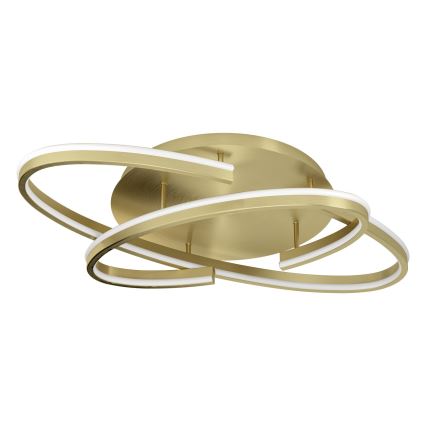 Eglo - LED dimbare gouden plafondlamp LED/40W/230V 2200-6500K + afstandsbediening