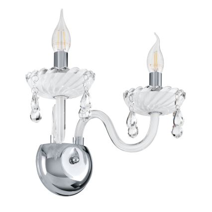 Eglo 39116 - Wandlamp CARPENTO 2xE14/40W/230V