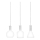 Eglo 39141 - Hanglamp PASCOA 3xE27/60W