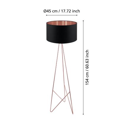 Eglo - Vloerlamp 1xE27/60W/230V