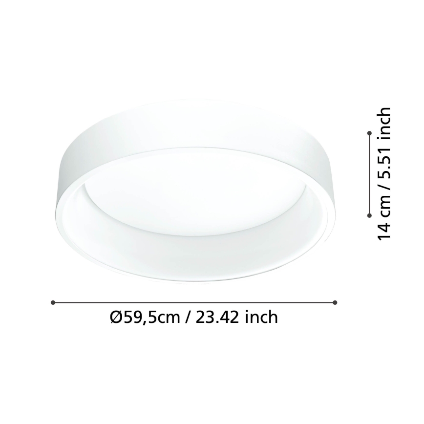 Eglo - Dimbare LED Plafondlamp 1 LED/35,2W/230V