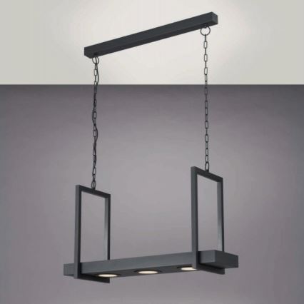 Eglo - LED RGB Hanglamp aan ketting dimbaar 3xLED/6W/230V + afstandsbediening