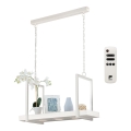 Eglo 39301 - LED RGBW dimbare hanglamp aan ketting met plank CALAMONA 3xLED/6W/230V + afstandsbediening