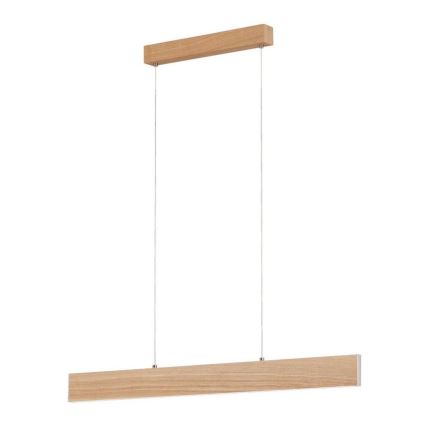 Eglo 39344 - LED-hanglamp aan kabel CLIMENE LED/17W/230V + LED/4,2W eiken
