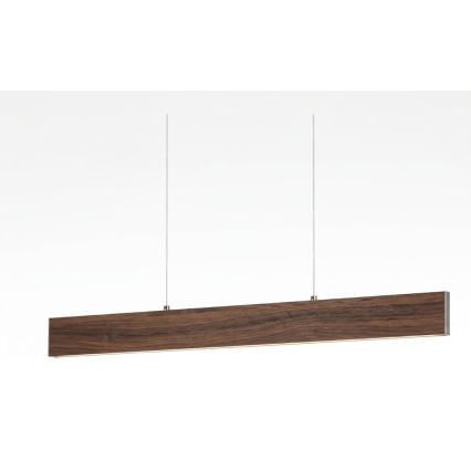 Eglo - LED-hanglamp aan kabel LED/17W/230V + LED/4,2W walnoot