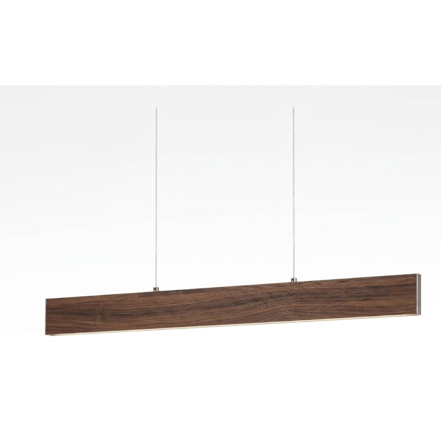 Eglo - LED-hanglamp aan kabel LED/17W/230V + LED/4,2W walnoot