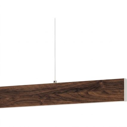 Eglo - LED-dimbare hanglamp aan kabel LED/21W/230V + LED/8,4W walnoot