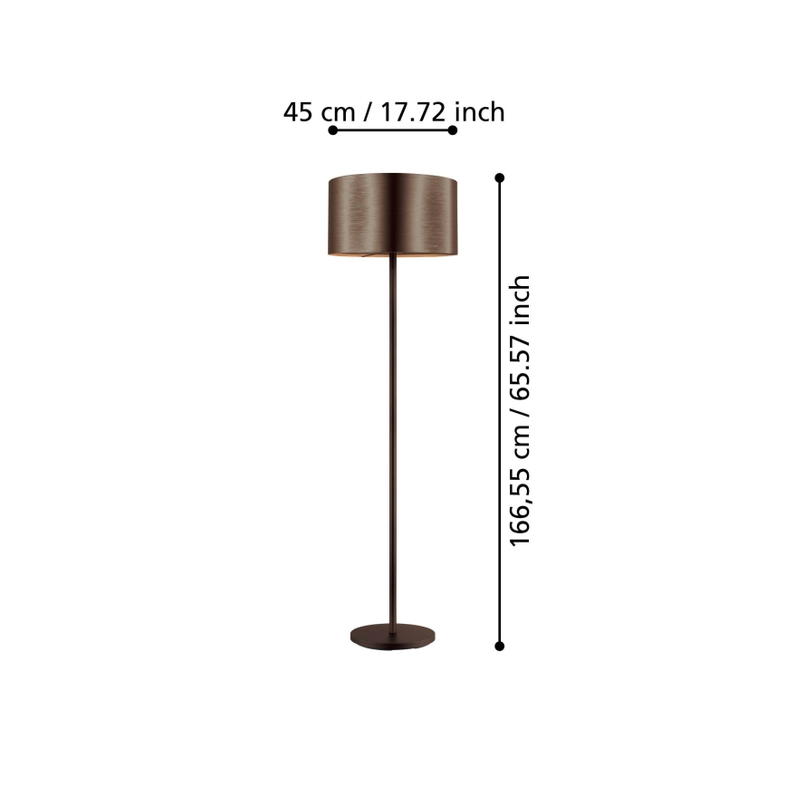 Eglo - Staande Lamp 1xE27/60W/230V koper