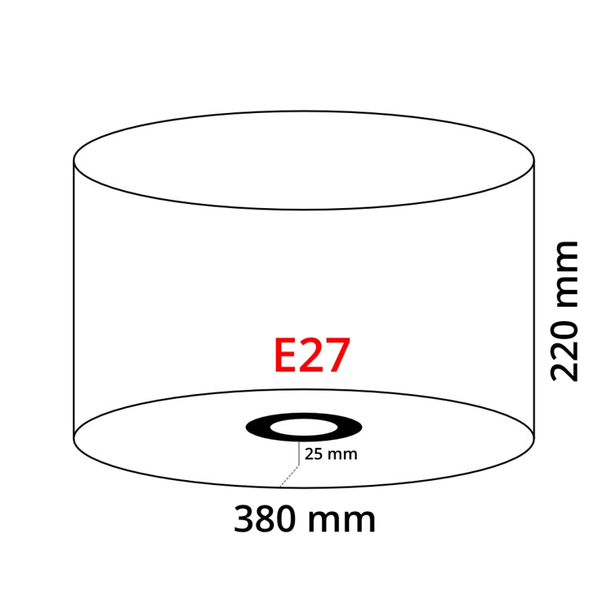 Eglo 39366 - Lampenkap NADINA 1 E27 doorsn. 38 cm groen