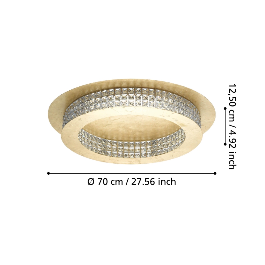 Eglo - Dimbare LED plafondlamp LED/44W/230V