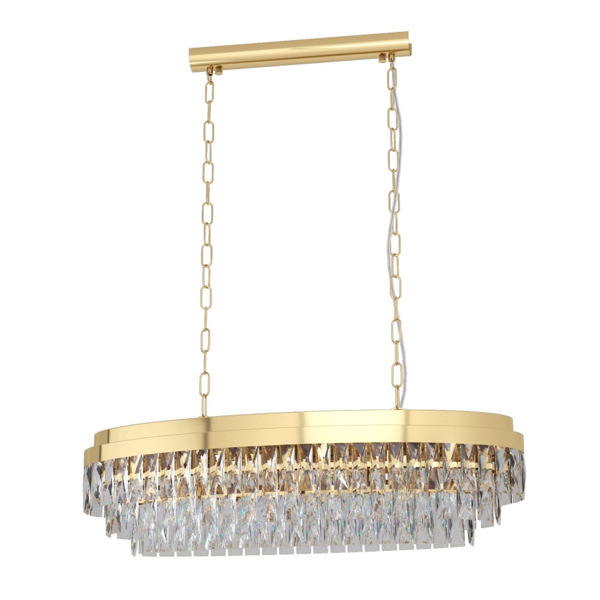 Eglo - Hanglamp aan een ketting 10xE14/40W/230V goud