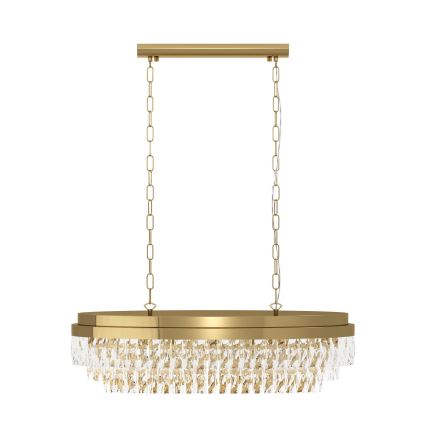 Eglo - Hanglamp aan een ketting 10xE14/40W/230V goud