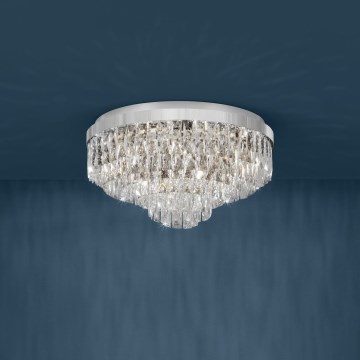 Eglo 39491 - Plafondlamp VALPARAISO 11xE14/40W/230V glanzend chroom